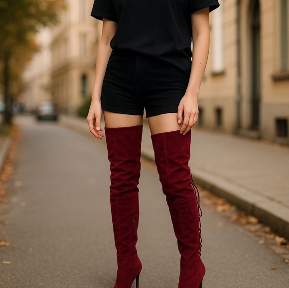 JustFab Over-the-Knee Boots - Size 10" - Picture 10 of 10